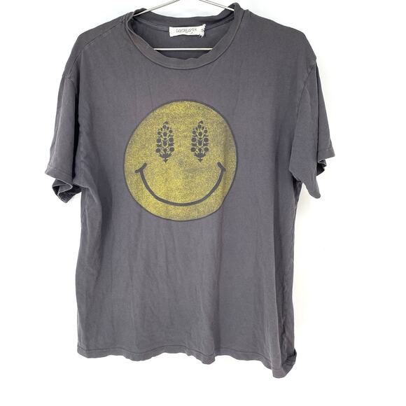 Daydreamer for Free People Buti Happy Face Logo Tee Shirt Women's Size M - Picture 1 of 6